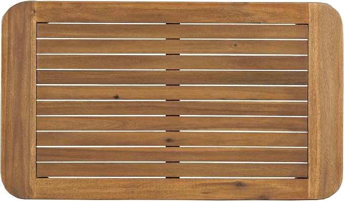 Christopher Knight Home Pula Patio Coffee Table, Acacia Wood Accent Table, Rectangluar End Table, Book Table, Slat Pannel Side Table, Outdoor Acacia Wood Table for Yard Garden Porch Balcony, Teak