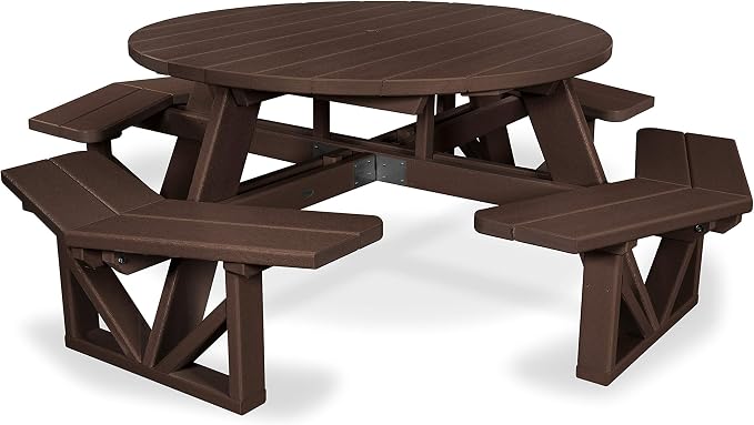 POLYWOOD® Park Picnic Table, Mahogany