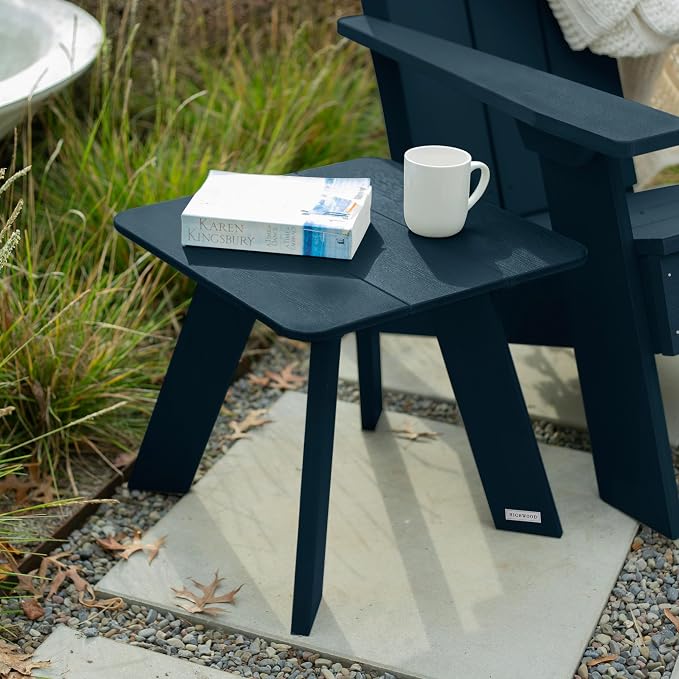 highwood Italica Modern Adirondack Side Table, Federal Blue