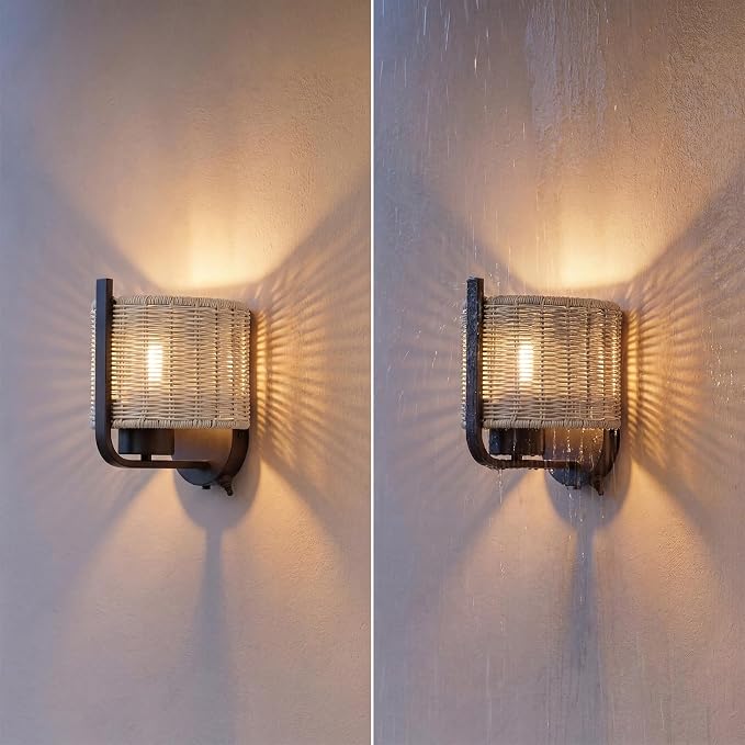 1-Light 8.75 Inch LED Wet-Rated Wall Light for Indoor/Outdoor, Black