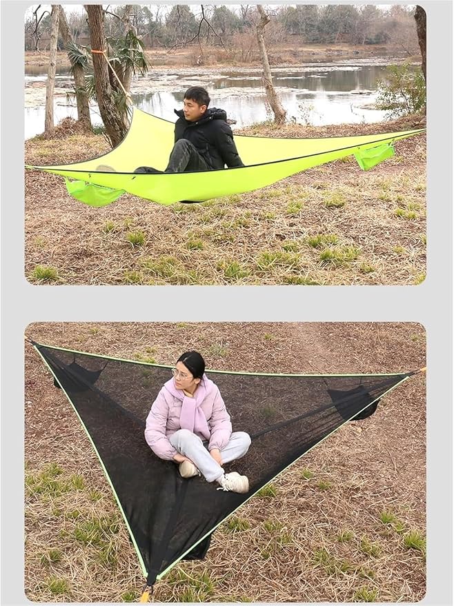 Camping Hammock， Portable Camping Hammock with Storage Bags(3m(9.8ft))