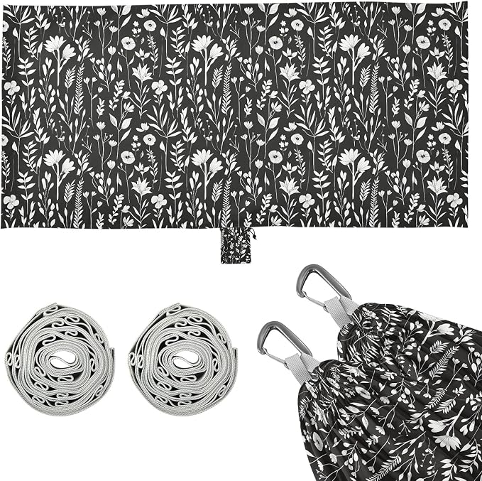 Camping Hammock Outdoor Hammocks for Outside White Grass Black Beach Trees Portable Lightweight with Pockets Tree Straps Indoor