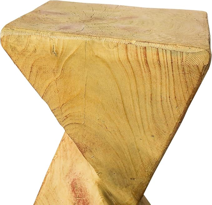 Stylish 19.6" H End Table Adding a Touch of Modern Charm to Your Porch, Patio, Garden – Decorative Concrete Side Table for Living Room or Bedroom