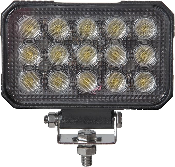 Buyers Products 1492196 Ultra Bright 6 Inch Wide Rectangular LED Flood Light, 9000 Lumens, Fog Light, Light Bar for ATV, UTV, Work Trucks and Trailers, Utility Truck, Off Road, Clear