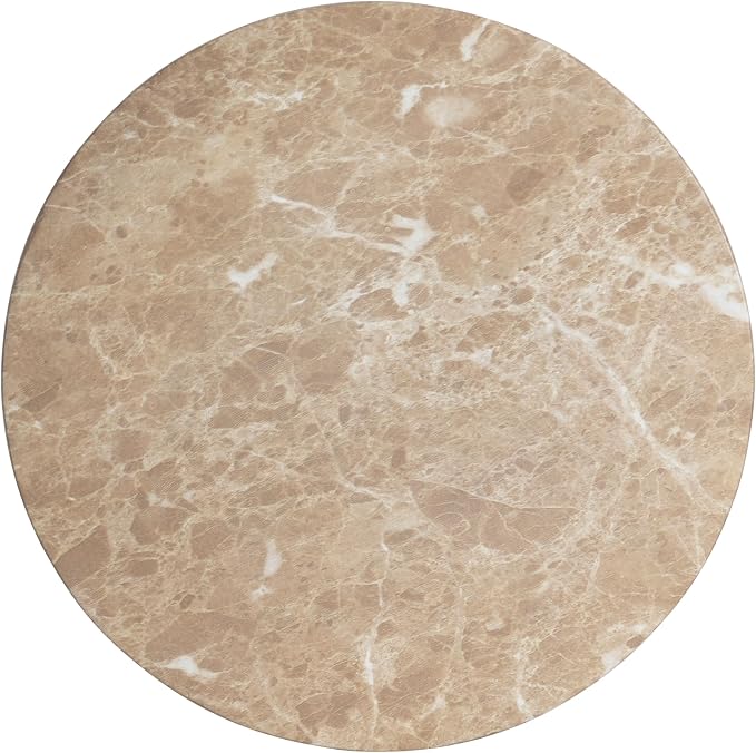 Outdoor Side Table Faux Marble End Table Faux Stone Side Tables Travertine Small Coffee Tables for Indoor Outdoor, Garden Stool Plant Stand for Porch, Backyard Patio, 15"*15"*18"-Hourglass,Beige