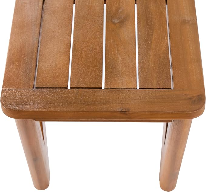 Christopher Knight Home Alan Acacia Wood Patio Dining Set with Bench, Solid Wood Outdoor Dining Table Set for 6, Outdoor Dining Set with Water-Resistant Cushion, Teak+Cream+Brown