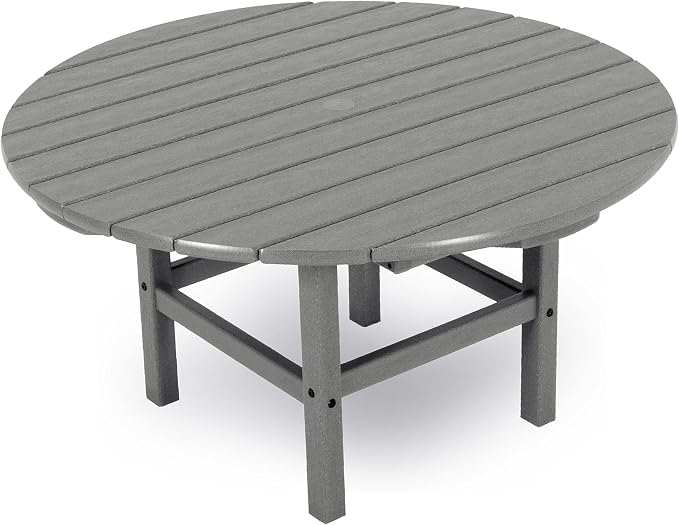 Ivy Terrace™ Round 37" Conversation Table in Slate Grey