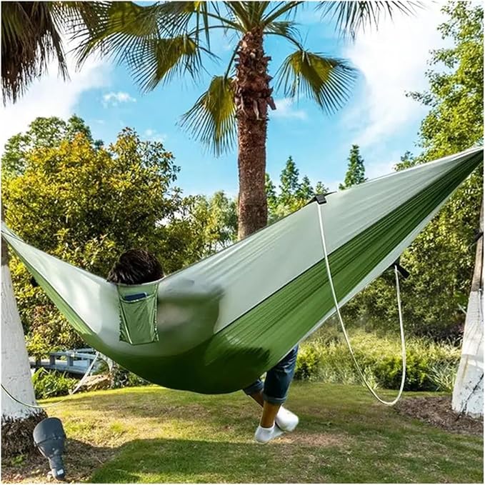 Hammocks, Outdoor Hammock Outdoor Parachute Parachute Lightweight Camping,for Outside(Green)