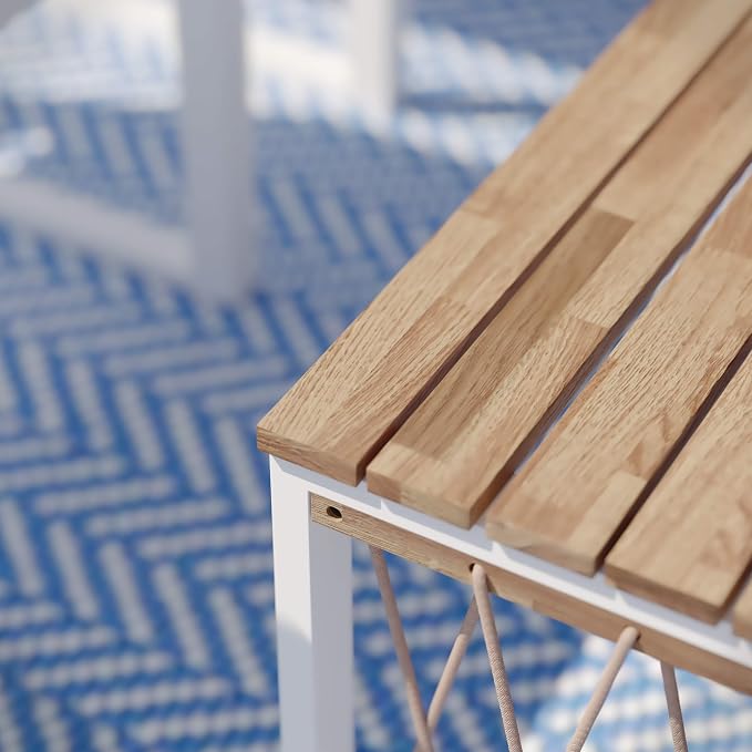 SEI Outdoor Patio Furniture - Wallmond Outdoor Cocktail Table - Transitional Design Natural Solid Wood - Ideal for Patio, Backyard (OD1140700)