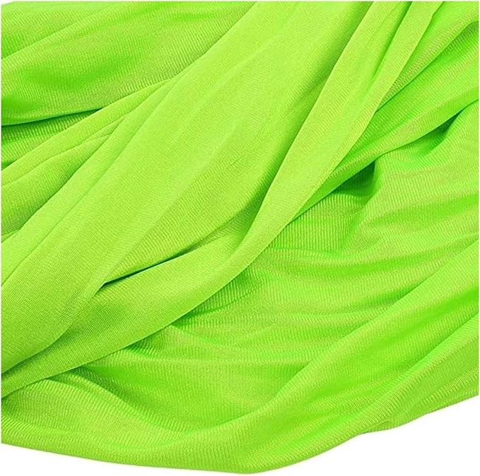 Adjustable Sensory Swing Children's Elastic Swing Set Aerial Flying Yoga Cuddle Hammock for Kids Or Adults Autism ADHD (Color : Green, Size : 100 x 280 cm (L x W))