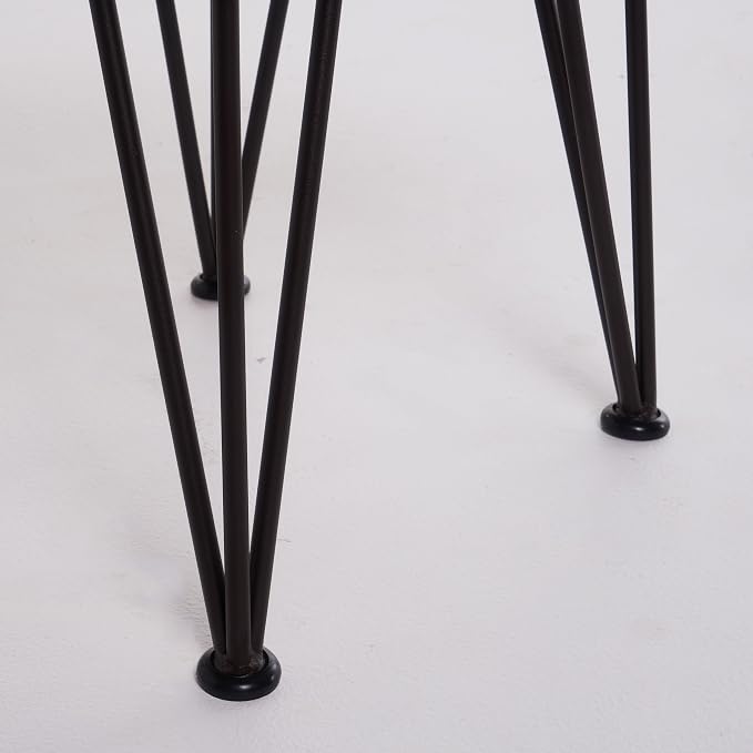 Christopher Knight Home Zion Outdoor Industrial Rustic Iron and Acacia Wood Accent Table, Teak Finish With Rustic Metal