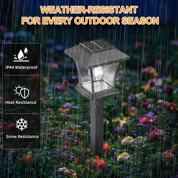 Sparkblaze 16 Pack Solar Pathway Lights Outdoor, Cold White | Ideal for Walkways, Gardens, Lawns, Driveways & Landscape Lighting, Automatic Dusk-to-Dawn Lighting