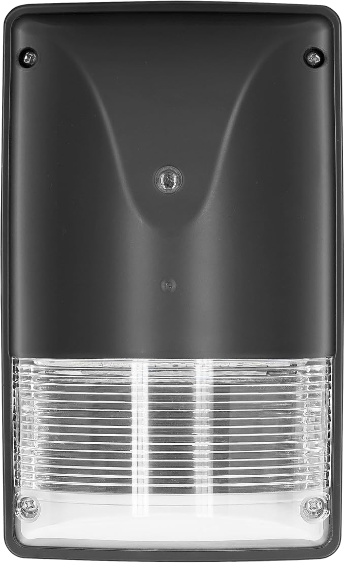 LEDVANCE Mini Wall Pack LED Luminaire, Non-Cutoff, 10/20/30W, 120-347V, Dimmable, 80 CRI, 3000/4000/5000K, Photocell, Black - 1 Pack (63654)