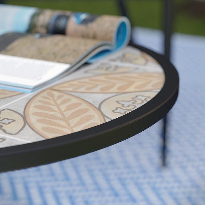 Generic Outdoor 3 Tier Cocktail Table, Black