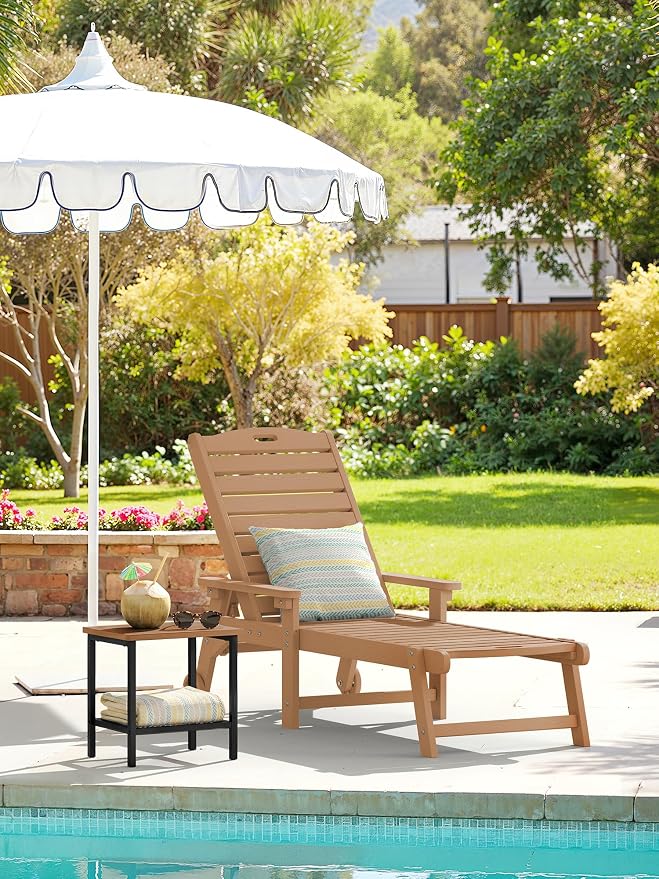 Outdoor Side Table, Black