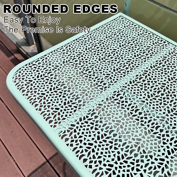 Wall-Mounted Table for Railings Outdoor Balcony Railing Side Table Balcony Bar Table for Railings Rounded Edges with Leveling Equipment Terrace Side Table for Patio Garden Balcony.