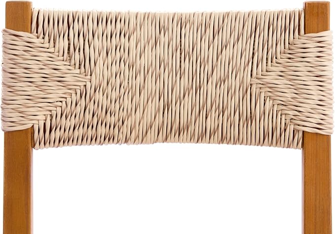 Christopher Knight Home Alson Acacia Wood Patio Dining Set with Bench, Solid Wood Outdoor Dining Table Set for 6, Outdoor Dining Set with Woven Wicker Accent, Teak+Light Grey