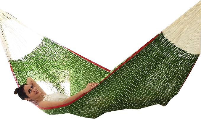 Traditional Mayan Hammock -Nopales Hammock (Large) - Thick Nylon Thread