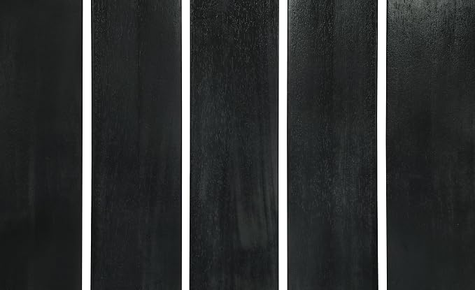 Linon Jayce Black Solid Wood Adirondack Two Piece Chair and Side Table Set