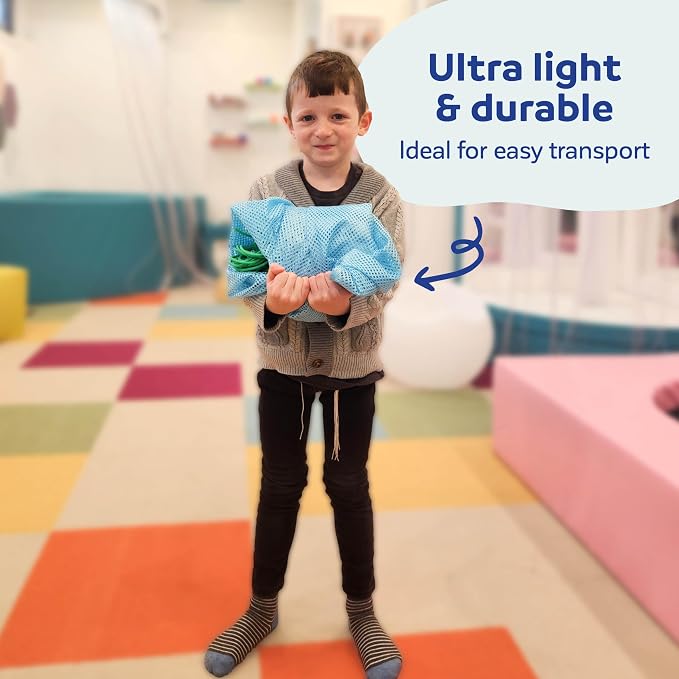 Fun and Function - Mesh Therapy Swing - Great for Kids with Special Needs - Ceiling Mount, Lightweight, Indoor Therapy Hammock - for Adults and Children Age 3+