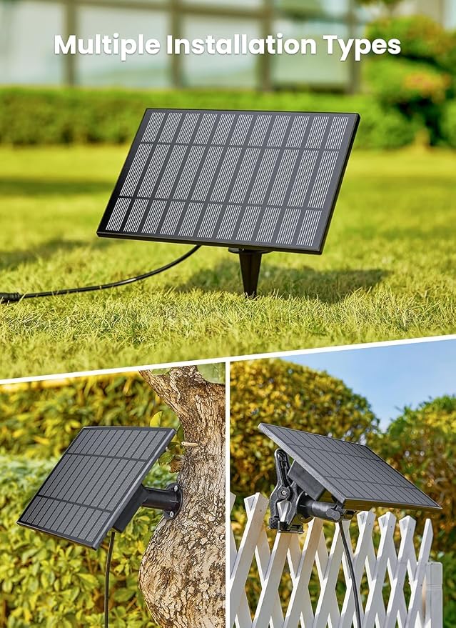 Brightown 58FT 26LED Solar String Lights Outdoor with USB Port | Shatterproof Bulbs, Dimmable & Timable, 3 Modes, Solar Patio Lights with a Mount Clip for Camping Backyard Garden Decor