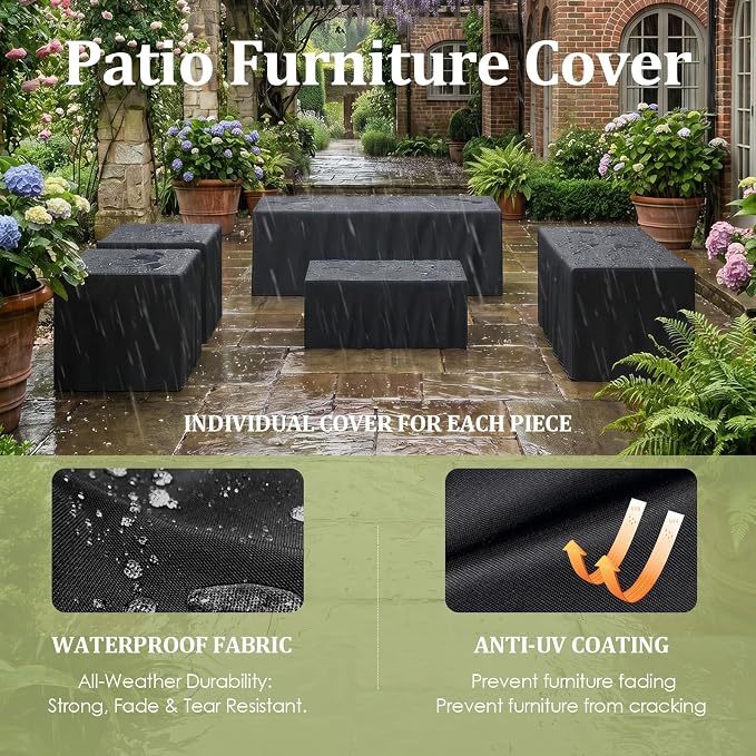 INGEROOM Aluminum Outdoor Patio 2 PCS Armchair Set, Washable Thick Cushions, All-Weather Modern Metal Furniture for Garden, Backyard, Porch, Dark Gray