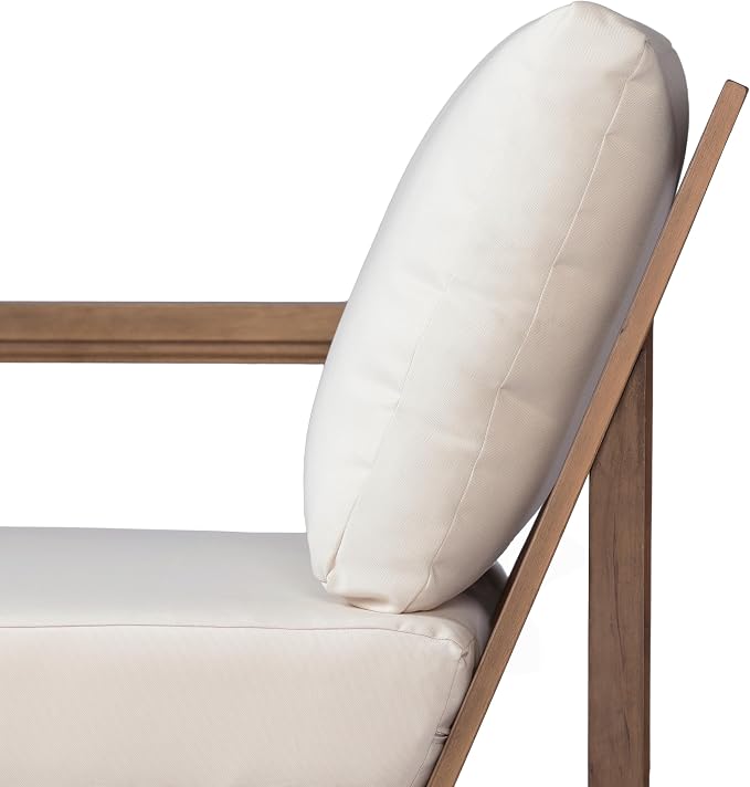 Christopher Knight Home 3-Seater L-Shaped Patio Sectional Sofa Set with Coffee Table, Acacia Wood Outdoor Furniture, Floor Seating Modular Couch Set for Backyard Porch Garden Balcony Deck, Beige+Brown