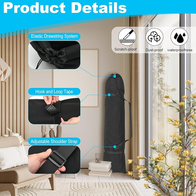 Cosmos Hammock Carrying Bag Heavy Duty Hammock Storage Bag Portable Steel Stand Cover Oversized Outdoor Patio Umbrella Organizer Replacement Bag with Adjustable Shoulder Strap, 66.5"L x 16.5''W