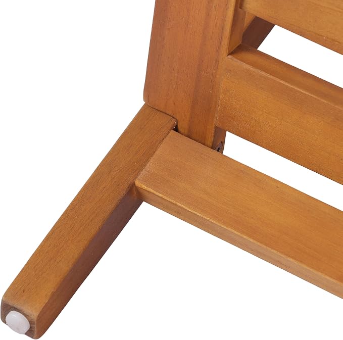 Christopher Knight Home Colmar 2 Pieces Conversation Set, Mid Century Patio Loveseat Sofa and Coffee Table, Outdoor Acacia Wood Loveseat and Table Set with Cushions in Slats Panels Design, Teak+ Beige