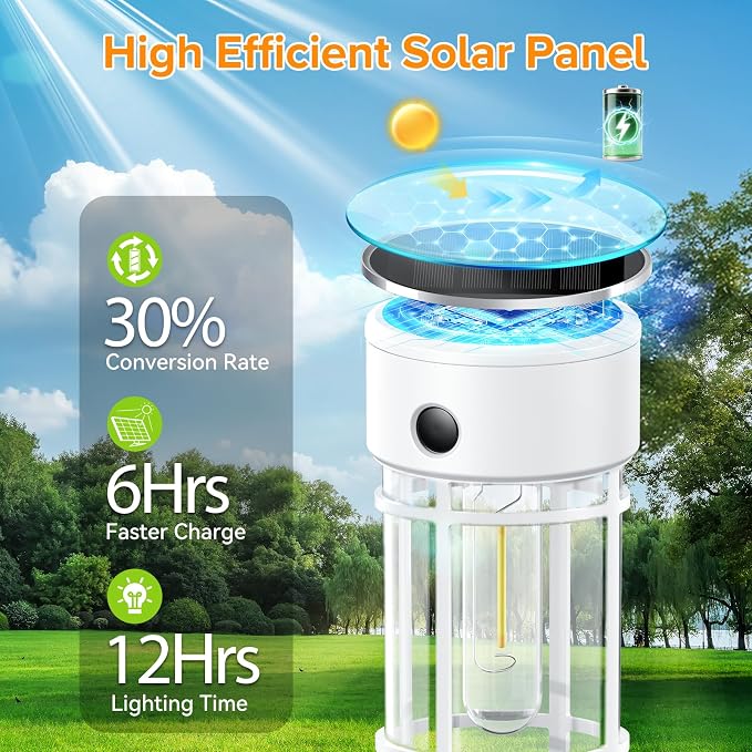 LETMY Solar Pathway Lights Outdoor, 8 Pack Solar Lights Outdoor Waterproof IP65, Bright Solar Garden Lights Outdoor for Yard Walkway Driveway Landscape Garden Decor（White）