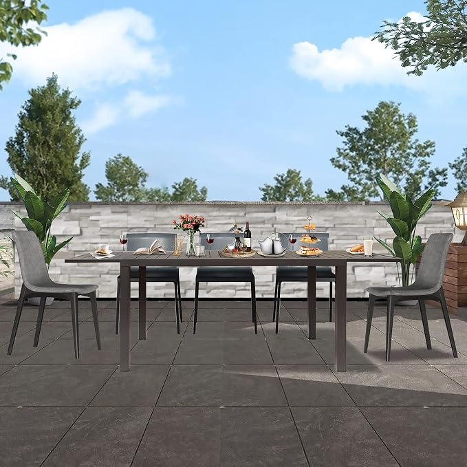 Domi Extendable Aluminum Outdoor Dining Table