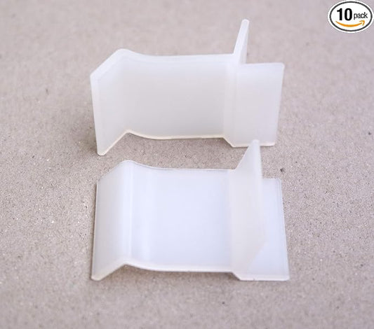 10/Pack Table Rim Clips Nylon Patio Table Furniture Repair 1.23" Length (1.23", Natural)
