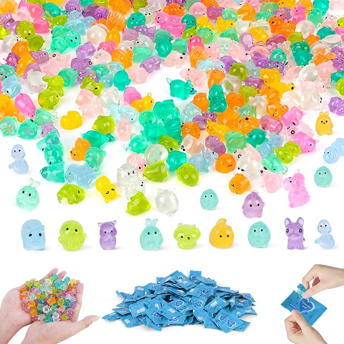 70 pcs Mini Resin Animals Blind Bags, 50+ Animal Combination Sets for Adults, Miniature Animal for Fairy Garden, Dollhouse, DIY Craft Decor