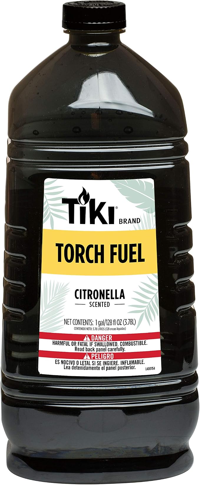 TIKI Citronella Torch Fuel - 1 Gallon (128 oz.), Easy Pour, Long-Lasting for Outdoor Torches & Table Torches, with Citronella & Lemongrass Oil, for Patio, Garden & Backyard Use