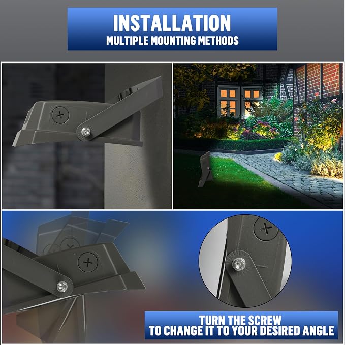 LED Flood Lights Outdoor 15/20/35W and 3000/4000/5000K Adjustable 3900Lm,Dusk-to-Dawn Sensor o Dawn Flood Light for Yard, Garage, Garden,UL Listed,Includes Yoke Mount UL Listed