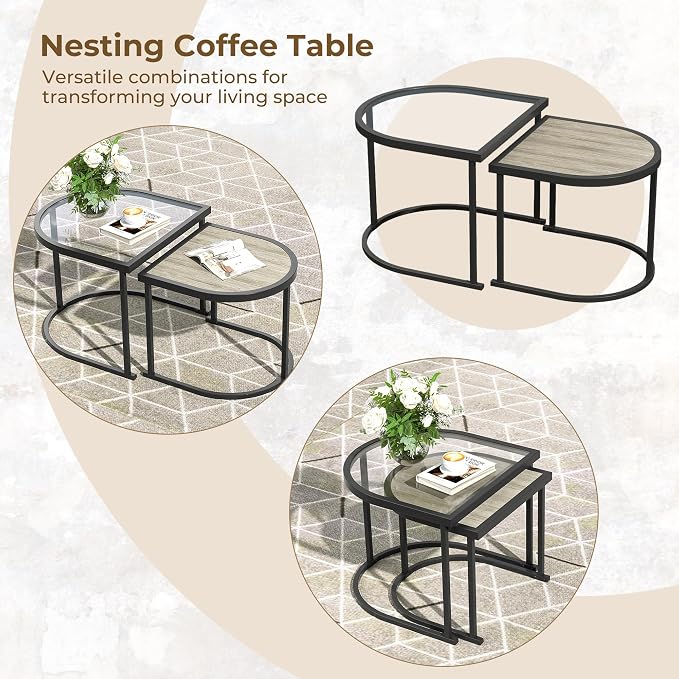 Grand patio 6-Piece Wicker Outdoor Furniture Set with 3-Seat Couch, Thick Cushions and Coffee Table, Patio Sofa Conversation Set for Backyard, Balcony, Natural