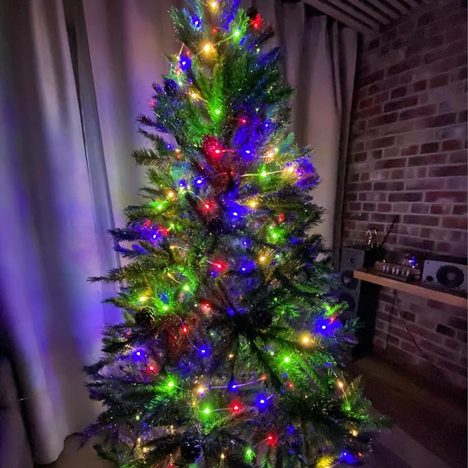 66FT 200 LED Fairy Lights Plug in, 8 Modes Twinkle Lights Multicolor | Waterproof String Lights Outdoor Indoor, Memory, Timer, Copper Wire, Christmas Lights for Bedroom Garden Party Holiday Decor