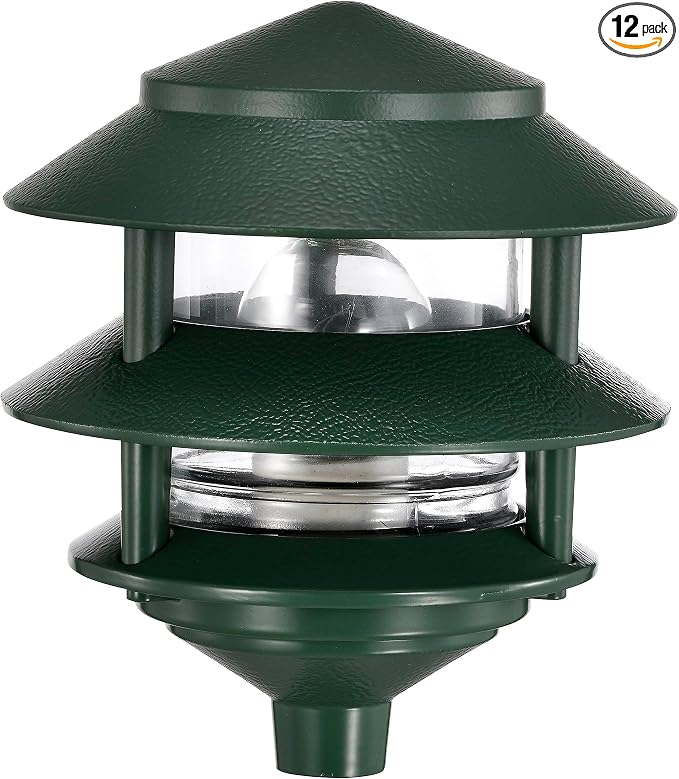 Nuvo Lighting SF77/323 Transitional One Light Landscape in Bronze/Dark Finish, 2 Tier-Small, Green (Pack of 12)