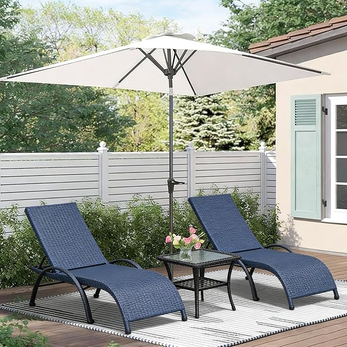 Outdoor Glass Side Table, End Table with Glass Top, Patio Coffee Bistro Table for Indoor Garden Porch Balcony (Black, Square 18x18x23in)