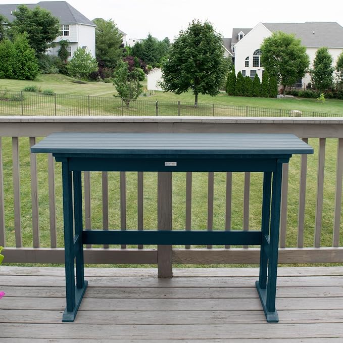 highwood Lehigh Counter Height Balcony Table, Nantucket Blue