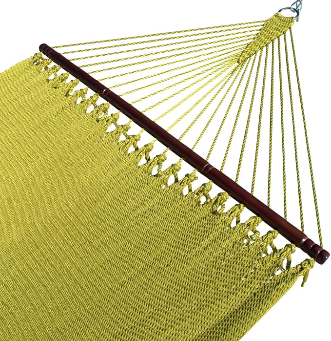 Double Caribbean Hammock - Soft-Spun Polyester - 48 inch (Olive)