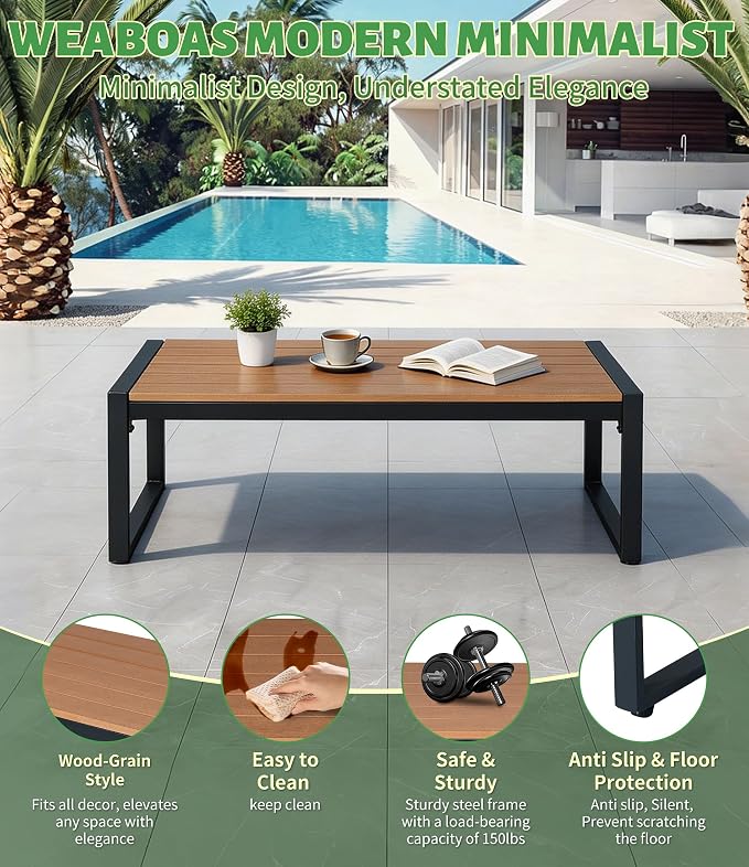 4-Piece Outdoor Patio Furniture Set, Wicker Sofa and Chairs with Cushions, PE Rattan All-Weather Conversation Set with Coffee Table for Backyard, Patio, Poolside, Garden, Lawn, Deck, Black