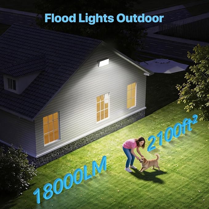 HYPERLITE LED Wall Pack Light: 120W 18000lm Dusk to Dawn Flood Lights Outdoor - UL Listed Commercial and Industrial Outdoor Light Fixture 3Pack for Parking lot Barn Light Area