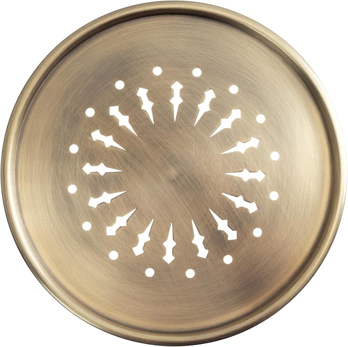 Kate and Laurel Miki Modern Pedestal Drink Table; 10 x 10 x 23; Antique Brass; Decorative Accent Patio Table for Use as Plant Stand Indoors or Outdoors or as a Living Room Martini Table