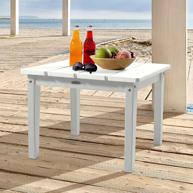 Adirondack Large Side Table, Coconut White