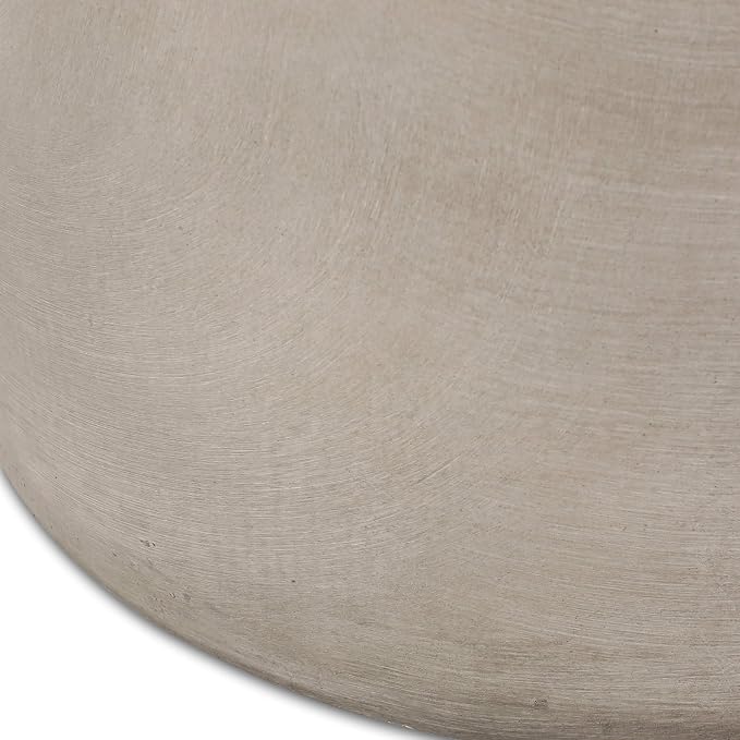 Small Coffee Table, Retro Concrete Round Side End Table, MGO Coffee Table for Living Room Garden Stool Decorative Furniture for Apartment Home Patio Outdoor Grey