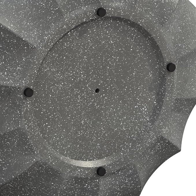 35.43" Modern Outdoor Waterproof Coffee Table - Durable MgO Cement Design for Patio, Garden, Backyard & Living Room (Grey)