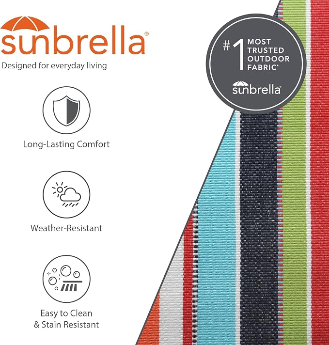 Vivere Fade and Weather-Resistant Quilted Hammock with Spreader Bars - 450 lb Weight Capacity
