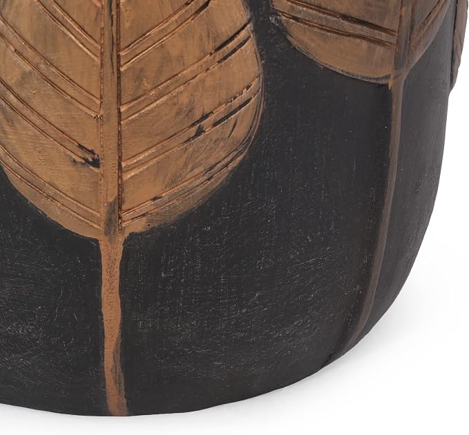 Outdoor Side Table, Lightweight Concrete, Copper