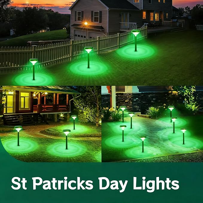 Linkind Solar Lights Outdoor 8 Pack, Color Changing Solar Pathway Lights | Multicolor/Warm White/Cool White Solar Lights Outdoor Waterproof for Walkway Yard Garden Landscape Driveway